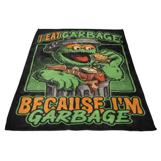 I Eat Garbage - Fleece Blanket