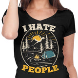 I Hate People - Women's V-Neck