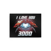 I Love You 3000 - Metal Print