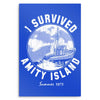 I Survived Amity Island - Metal Print
