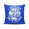 I Survived Amity Island - Throw Pillow