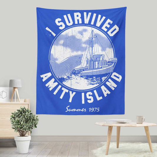 I Survived Amity Island - Wall Tapestry
