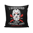 I Survived Camp Crystal Lake - Throw Pillow