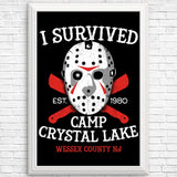 I Survived Camp Crystal Lake - Posters & Prints