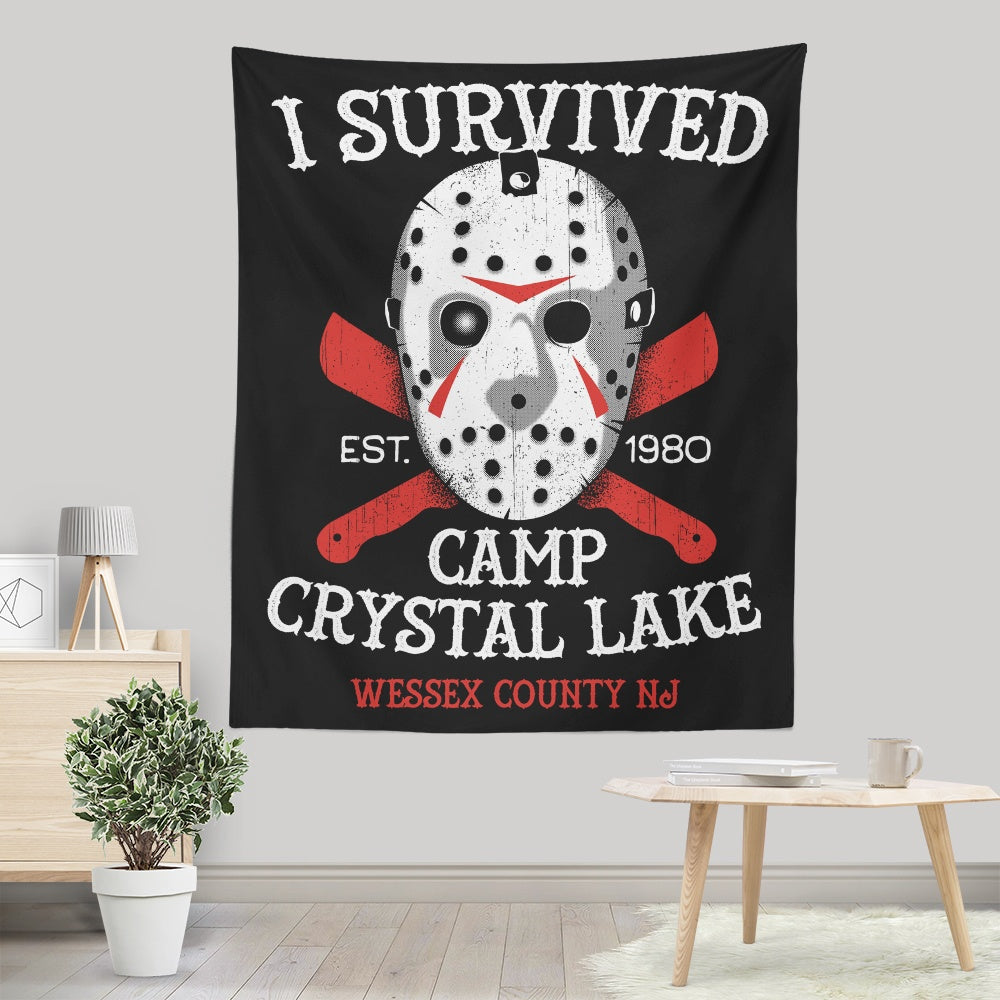 I Survived Camp Crystal Lake - Wall Tapestry