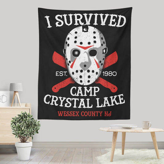 I Survived Camp Crystal Lake - Wall Tapestry