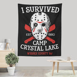 I Survived Camp Crystal Lake - Wall Tapestry