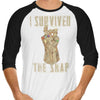 I Survived the Decimation - 3/4 Sleeve Raglan T-Shirt