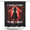 I Survived the Hex - Shower Curtain