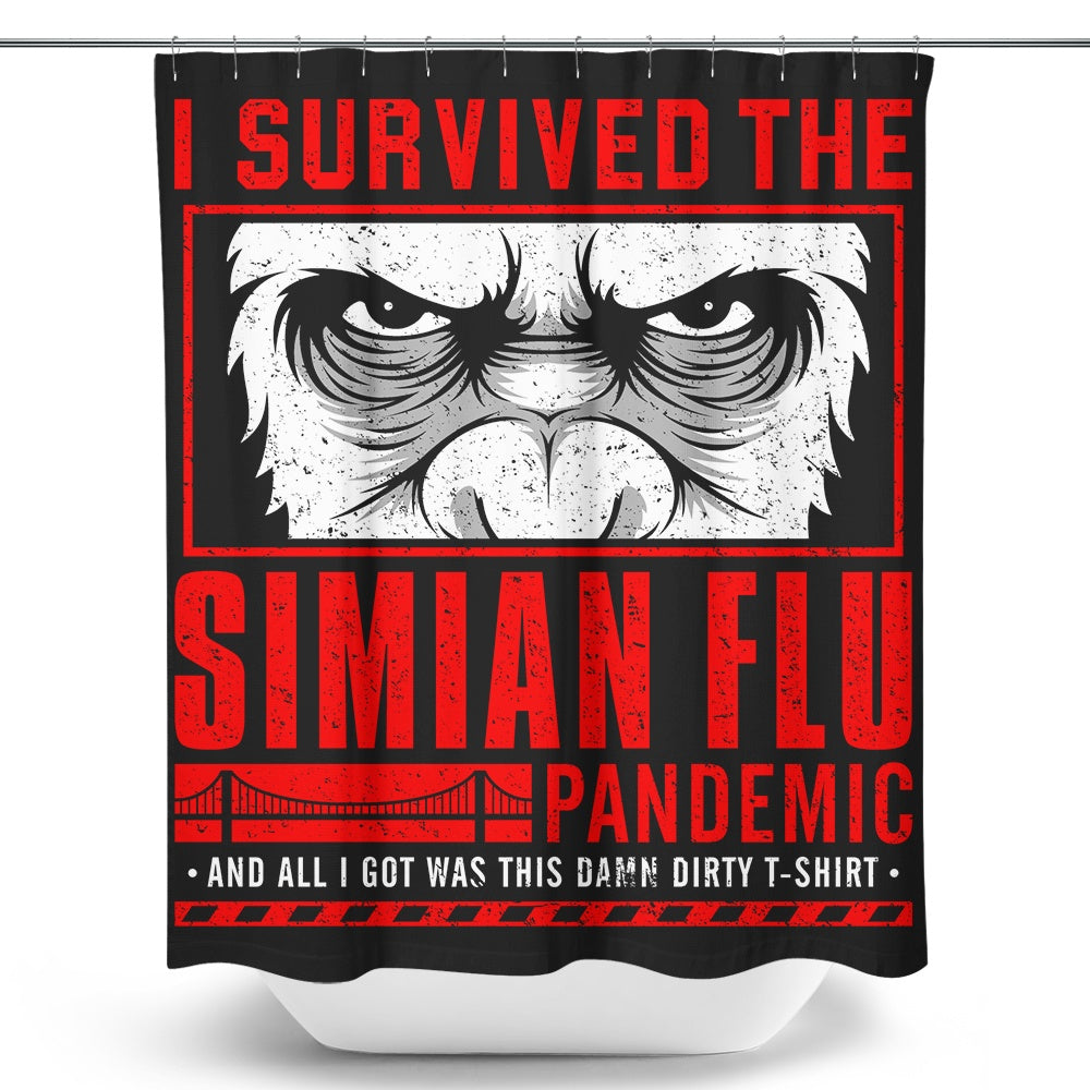I Survived the Simian Flu - Shower Curtain