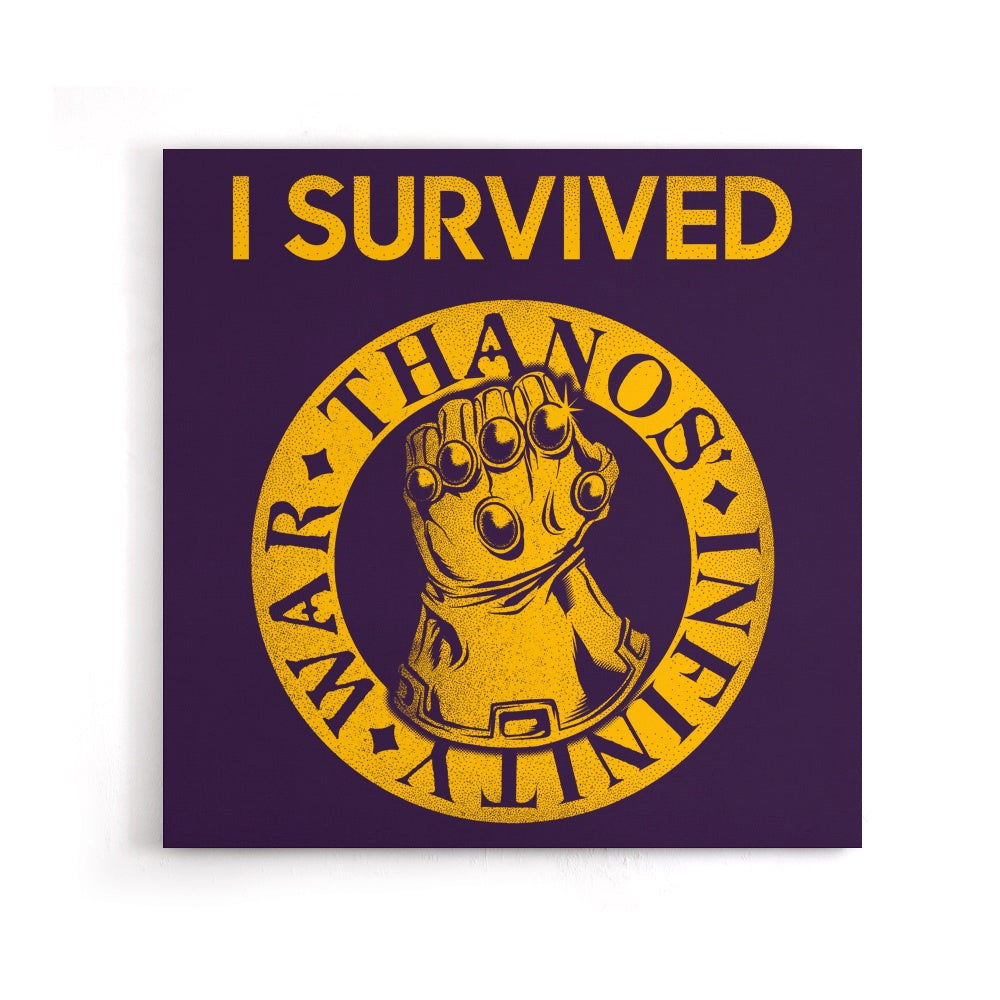 I Survived the Snap - Canvas Print