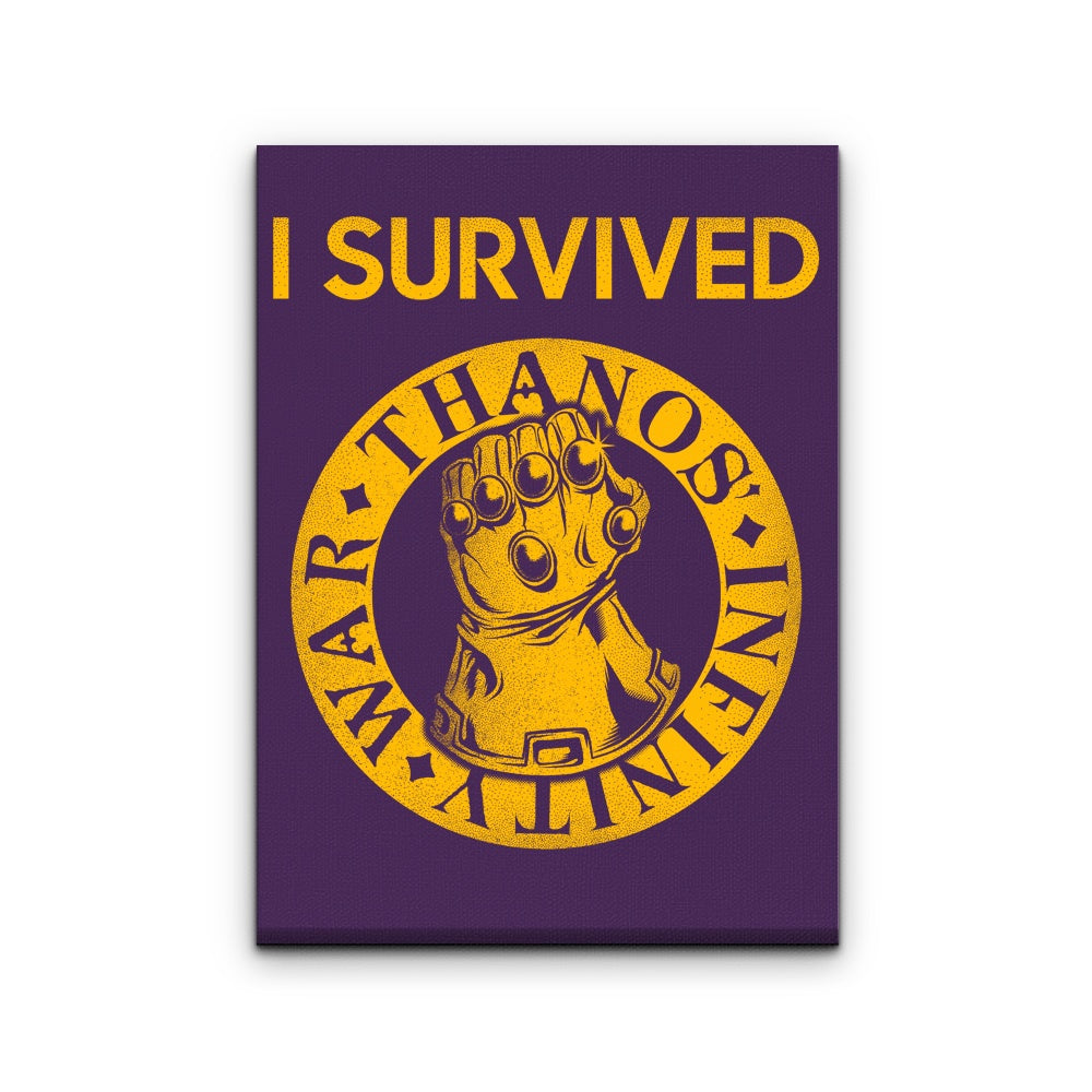 I Survived the Snap - Canvas Print