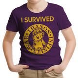 I Survived the Snap - Youth Apparel