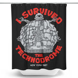 I Survived the Technodrome - Shower Curtain