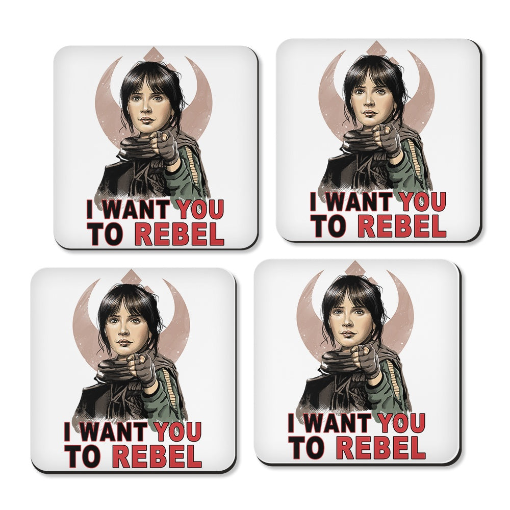 I Want You to Rebel - Coasters