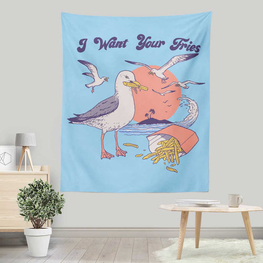 I Want Your Fries - Wall Tapestry