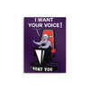 I Want Your Voice - Metal Print