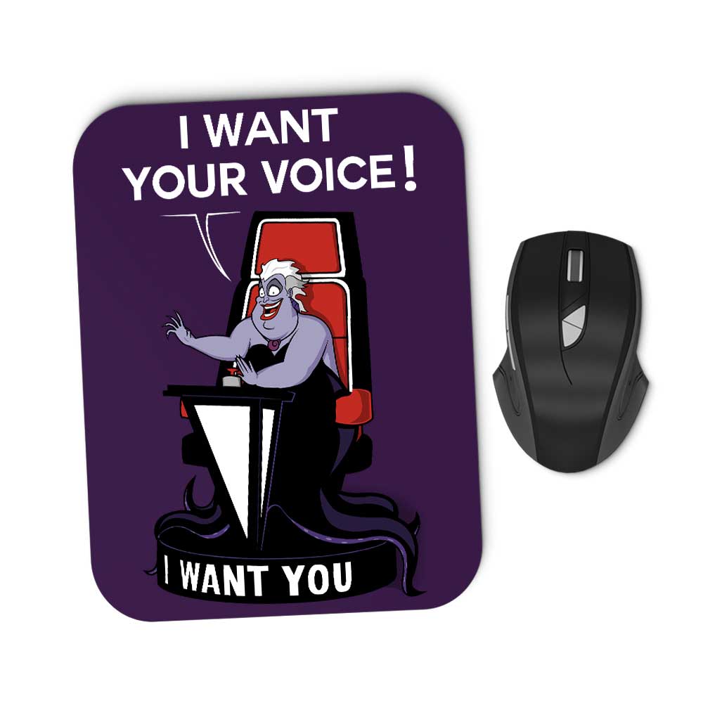 I Want Your Voice - Mousepad