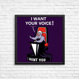 I Want Your Voice - Posters & Prints