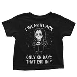 I Wear Black - Youth Apparel