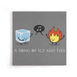 Ice and Fire Duet - Canvas Print