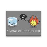 Ice and Fire Duet - Canvas Print