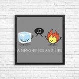 Ice and Fire Duet - Posters & Prints