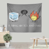 Ice and Fire Duet - Wall Tapestry