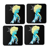 Ice Princess Silhouette - Coasters