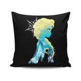 Ice Princess Silhouette - Throw Pillow