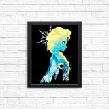 Ice Princess Silhouette - Posters & Prints