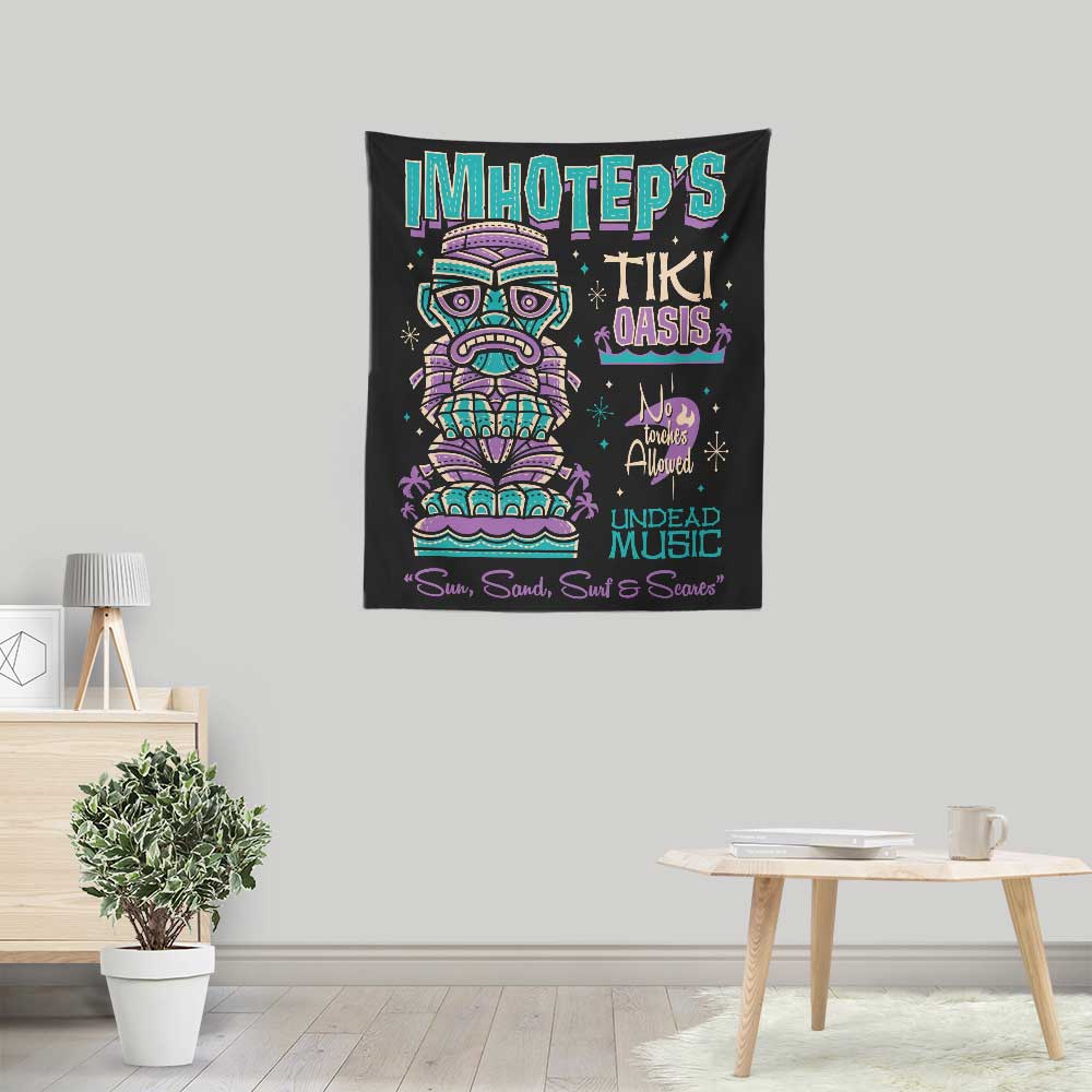 Imhotep Tiki - Wall Tapestry