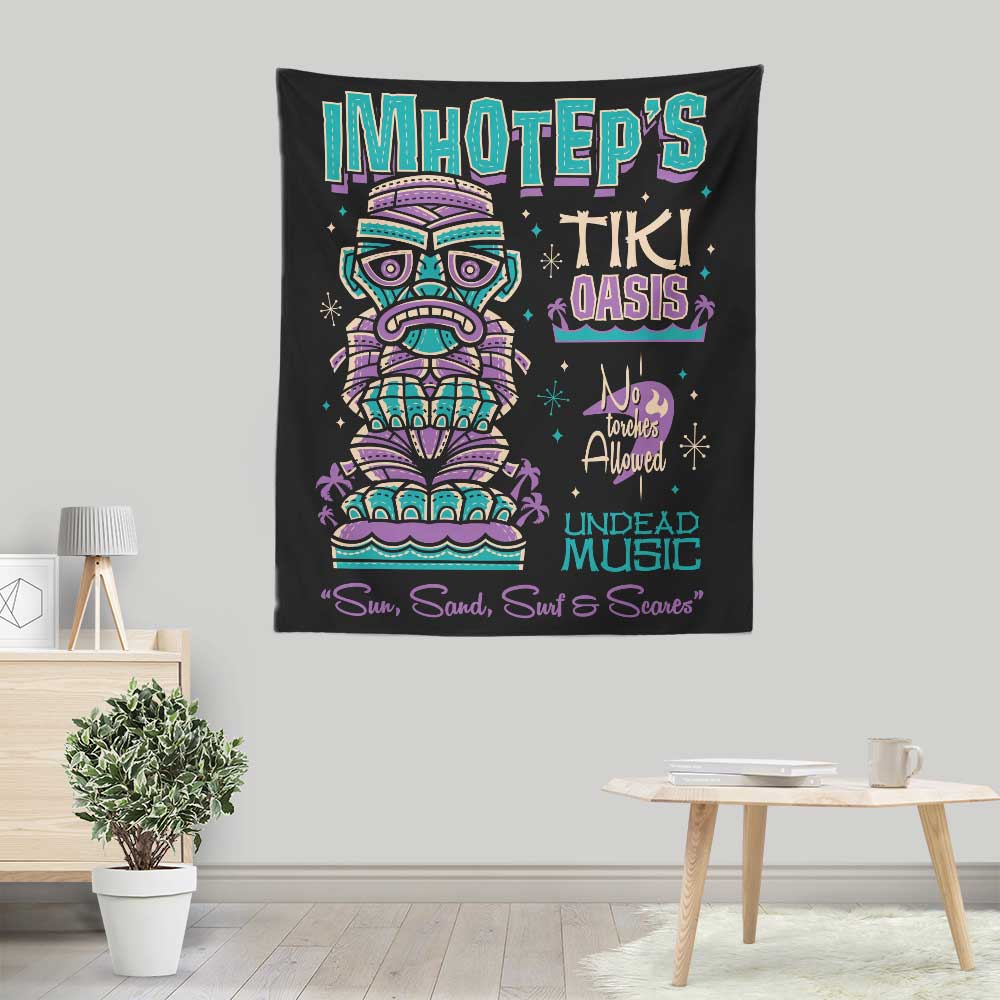 Imhotep Tiki - Wall Tapestry