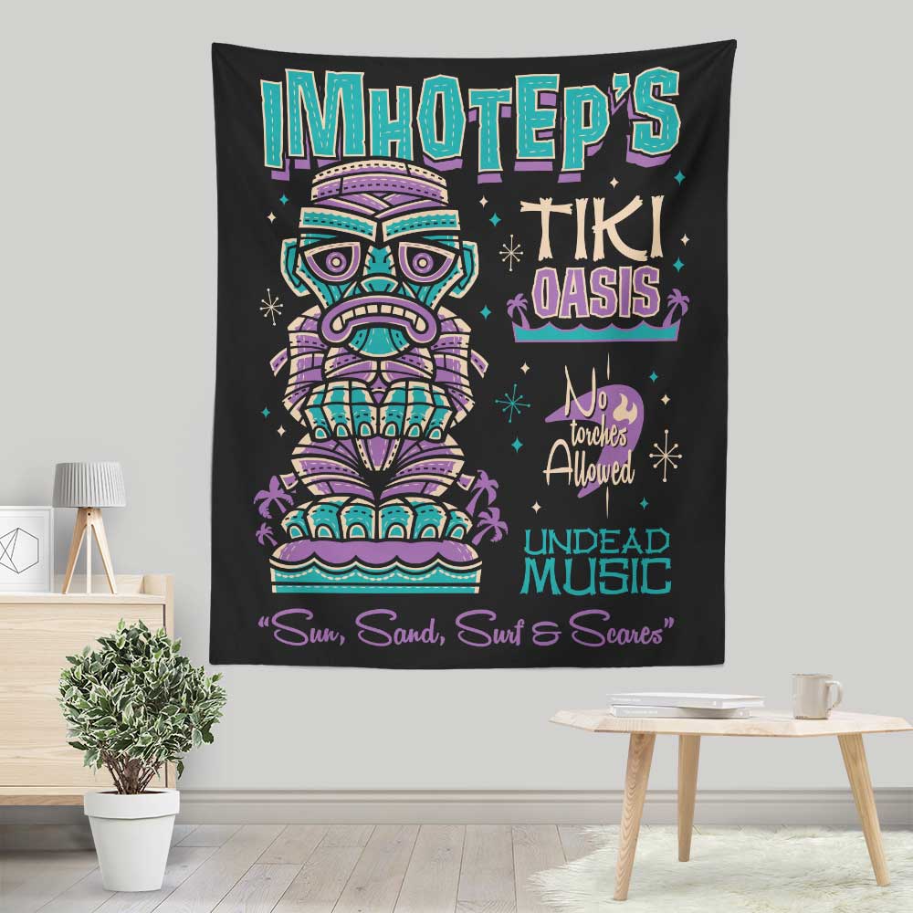 Imhotep Tiki - Wall Tapestry