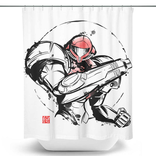 Ink Power Suit - Shower Curtain