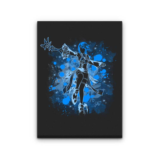 Inked Aqua - Canvas Print