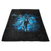Inked Aqua - Fleece Blanket