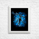 Inked Aqua - Posters & Prints