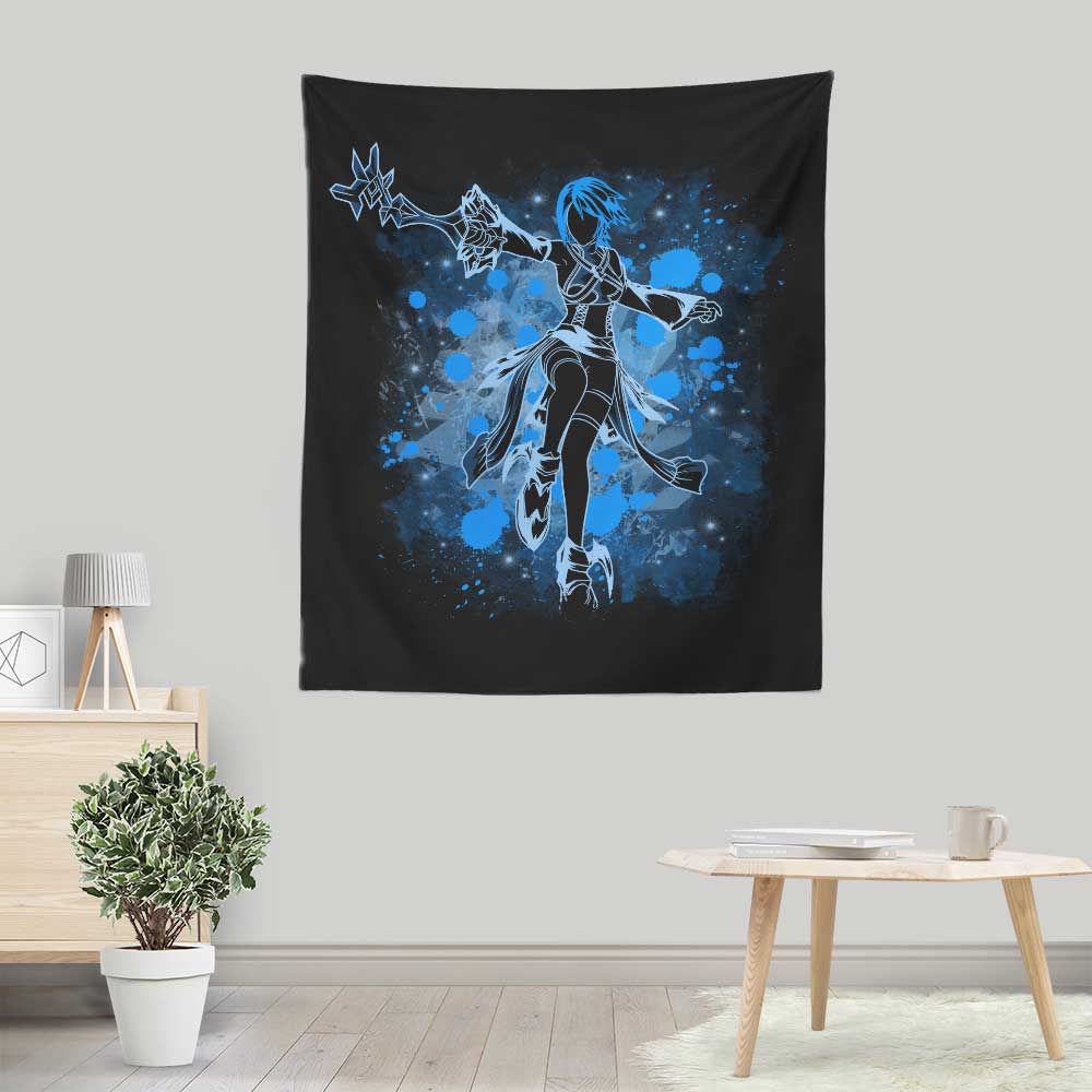 Inked Aqua - Wall Tapestry