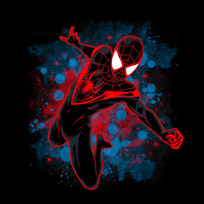 Inked Morales - Throw Pillow