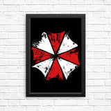 Inked Umbrella - Posters & Prints