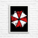 Inked Umbrella - Posters & Prints