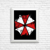 Inked Umbrella - Posters & Prints