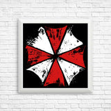 Inked Umbrella - Posters & Prints