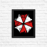 Inked Umbrella - Posters & Prints