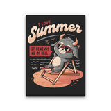 It Reminds Me Of Hell - Canvas Print