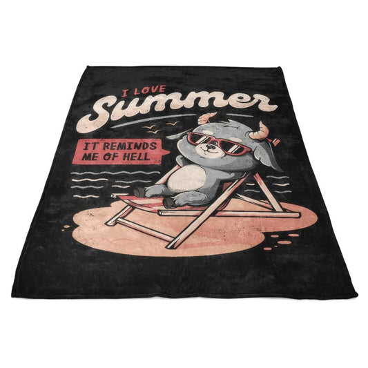 It Reminds Me Of Hell - Fleece Blanket