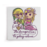 It's Dangerous to Play Alone - Canvas Print