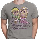 It's Dangerous to Play Alone - Men's Apparel