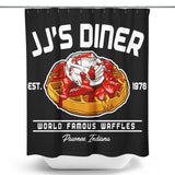JJ's Famous Waffles - Shower Curtain